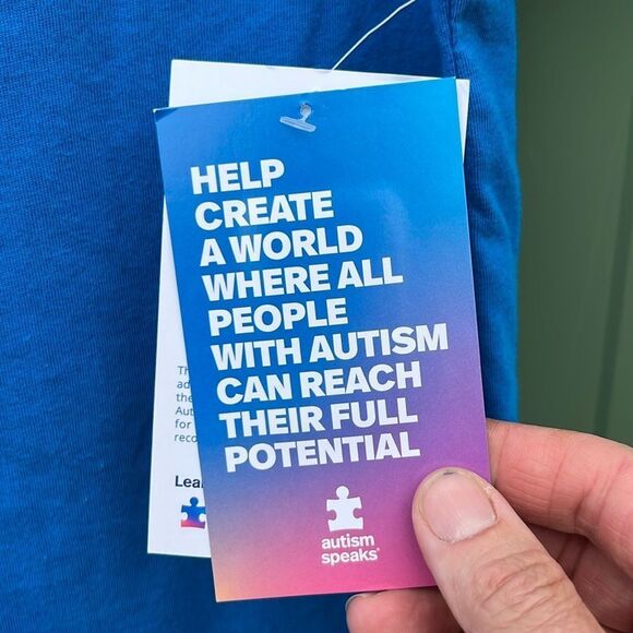 WOMEN’S MEN’S Autism Speaks Awareness Short Sleeve T-Shirts Size M - Picture 4 of 4